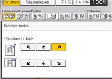 Illustrazione della schermata sul pannello di controllo