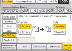Illustrazione della schermata sul pannello di controllo
