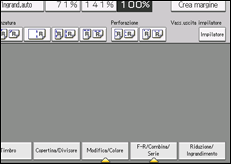 Illustrazione della schermata sul pannello di controllo