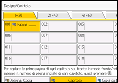 Illustrazione della schermata sul pannello di controllo