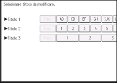 Illustrazione della schermata sul pannello di controllo