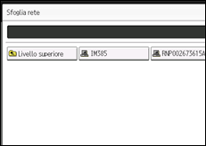 Illustrazione della schermata sul pannello di controllo