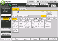 Illustrazione della schermata sul pannello di controllo