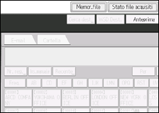 Illustrazione della schermata sul pannello di controllo