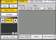 Schermafbeelding bedieningspaneel
