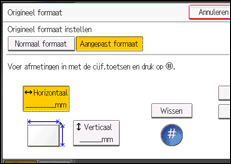 Schermafbeelding bedieningspaneel
