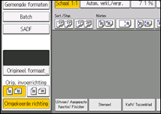 Schermafbeelding bedieningspaneel