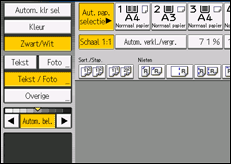 Schermafbeelding bedieningspaneel