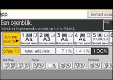 Schermafbeelding bedieningspaneel