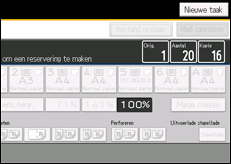 Schermafbeelding bedieningspaneel