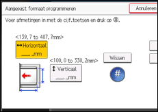 Schermafbeelding bedieningspaneel
