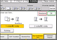 Schermafbeelding bedieningspaneel