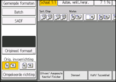 Schermafbeelding bedieningspaneel