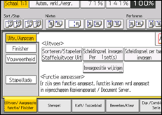Schermafbeelding bedieningspaneel