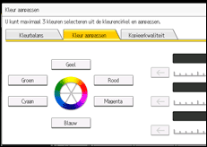 Schermafbeelding bedieningspaneel