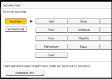 Schermafbeelding bedieningspaneel