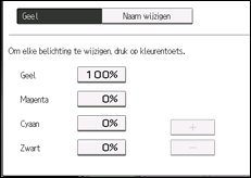 Schermafbeelding bedieningspaneel