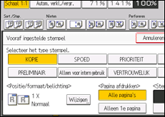 Schermafbeelding bedieningspaneel