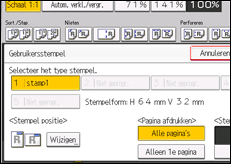 Schermafbeelding bedieningspaneel