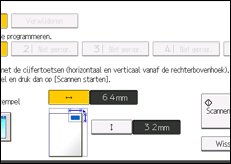 Schermafbeelding bedieningspaneel
