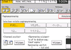 Schermafbeelding bedieningspaneel