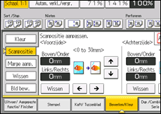 Schermafbeelding bedieningspaneel