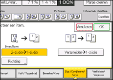 Schermafbeelding bedieningspaneel