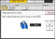 Schermafbeelding bedieningspaneel