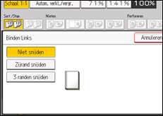 Schermafbeelding bedieningspaneel