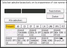 Schermafbeelding bedieningspaneel