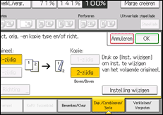 Schermafbeelding bedieningspaneel