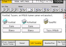 Schermafbeelding bedieningspaneel