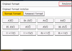 Schermafbeelding bedieningspaneel