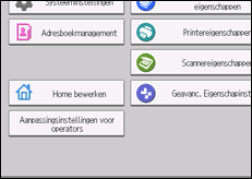 Schermafbeelding bedieningspaneel
