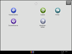 Schermafbeelding bedieningspaneel