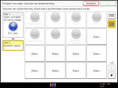 Schermafbeelding bedieningspaneel