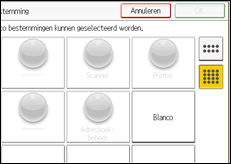 Schermafbeelding bedieningspaneel