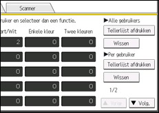 Schermafbeelding bedieningspaneel