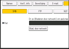 Schermafbeelding bedieningspaneel