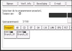 Schermafbeelding bedieningspaneel