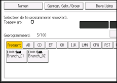 Schermafbeelding bedieningspaneel