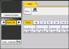 Schermafbeelding bedieningspaneel