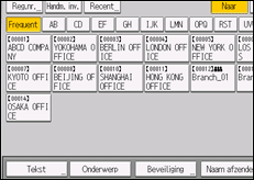 Schermafbeelding bedieningspaneel