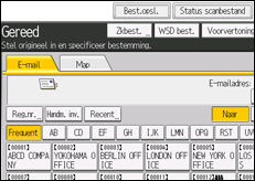 Schermafbeelding bedieningspaneel