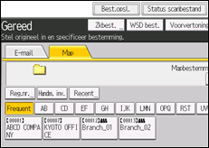 Schermafbeelding bedieningspaneel