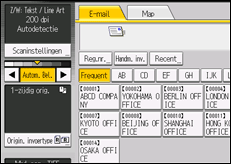 Schermafbeelding bedieningspaneel