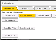 Schermafbeelding bedieningspaneel
