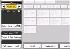 Schermafbeelding bedieningspaneel