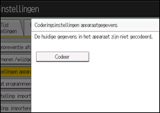 Schermafbeelding bedieningspaneel