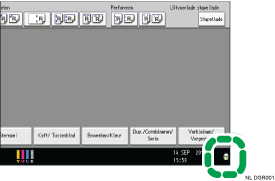 Schermafbeelding bedieningspaneel